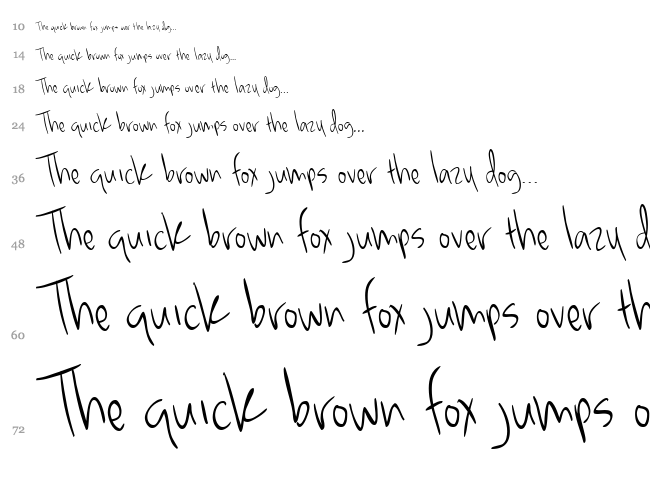 McKenna font waterfall